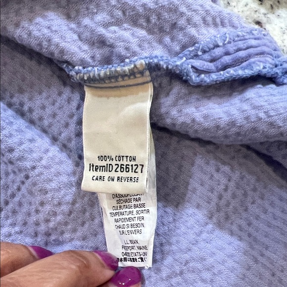 L.L. Bean Purple Corduroy Shirt Jacket - Picture 10 of 10